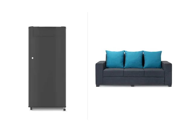 Fridge with Hugo 3 Seater Combo